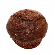 Шоколадные маффины с шерри в лимонной глазури