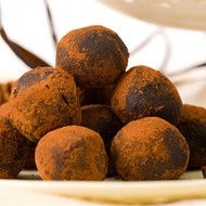 Шоколадные трюфели с каштанами