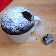 Шоколадный кекс в кружке