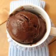 Шоколадный сорбет с корицей, мусковадо и перцем чили