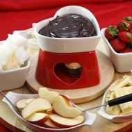 Шоколадное фондю с кокосовыми сливками