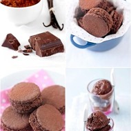 Шоколадное печенье с вишней и фисташками