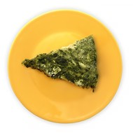 Шпинат, запеченый с яйцом