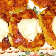 Сырные оладьи