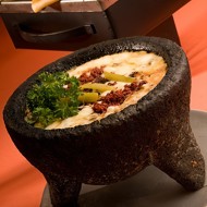 Сырно-грибное фондю с киршем