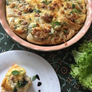 Сконы с моцареллой и базиликом