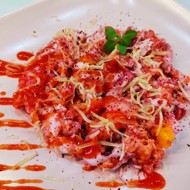 Скрэмбл со свекольным соком