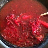 Сладкий борщ без капусты