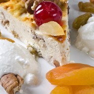 Сливочная пасха с орехами, цукатами и цедрой