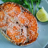 Сливочный стейк из семги