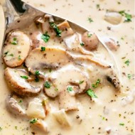 Сливочный суп с шампиньонами