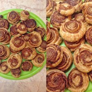 Слойки с сыром или с корицей