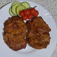 Сочный стейк из свиного ошейка