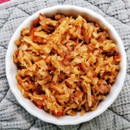 Солянка из капусты и баклажана