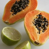Сорбе из лайма и папайи