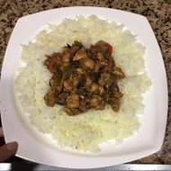 Соте с грибами и курицей по-турецки (Mantarlı Tavuk Sote)