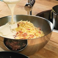 Спагетти карбонара со сливками