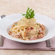 Спагетти карбонара с петрушкой