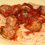 Спагетти с фрикадельками