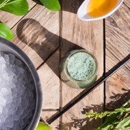 Спирулина с яблоком и мацони