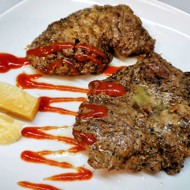 Стейк пиканья из мраморной говядины