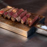 Стейк рибай на мангале