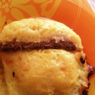 Стожки с фаршем, картофелем и сыром