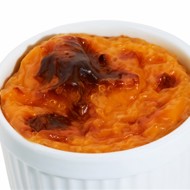 Суфле творожное с вишневой подливкой