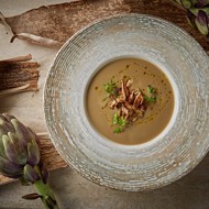 Суп из артишоков и баклажанов