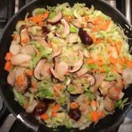 Суп из белых грибов с чечевицей