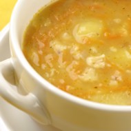 Суп из овсяной крупы с яблоками