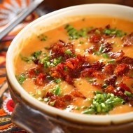 Суп из тыквы баттернат и бекона