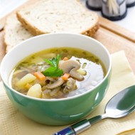 Суп картофельный со свежими грибами
