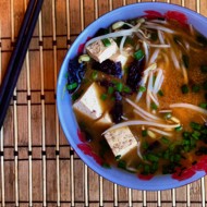 Суп мисо с ростками маша