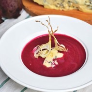 Суп-пюре из печеной свёклы