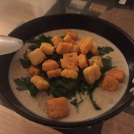 Суп-пюре с шампиньонами и картофелем