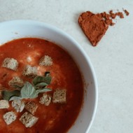 Суп-пюре из красного болгарского перца