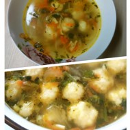 Суп с сырными клёцками