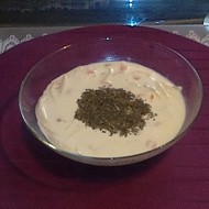 Суп со сливочным плавленым сыром и креветками