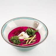 Свекольник с моцареллой