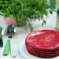 Свекольные блины на кефире