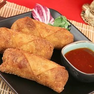 Свиные роллы с китайским соусом