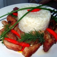 Свинина с перцем чили