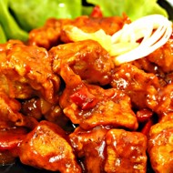 Свинина, тушеная с болгарским перцем