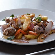 Свинина в соевом соусе с овощами