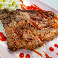 Свиной стейк мраморный из шейки