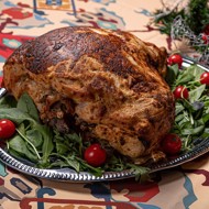 Свиной окорок с аджикой