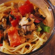 Тайская паста с куриным филе