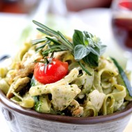 Тальятелле с цукини и пармезаном