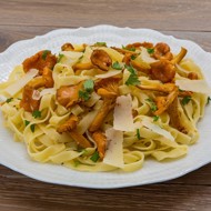 Тальятелле с лисичками